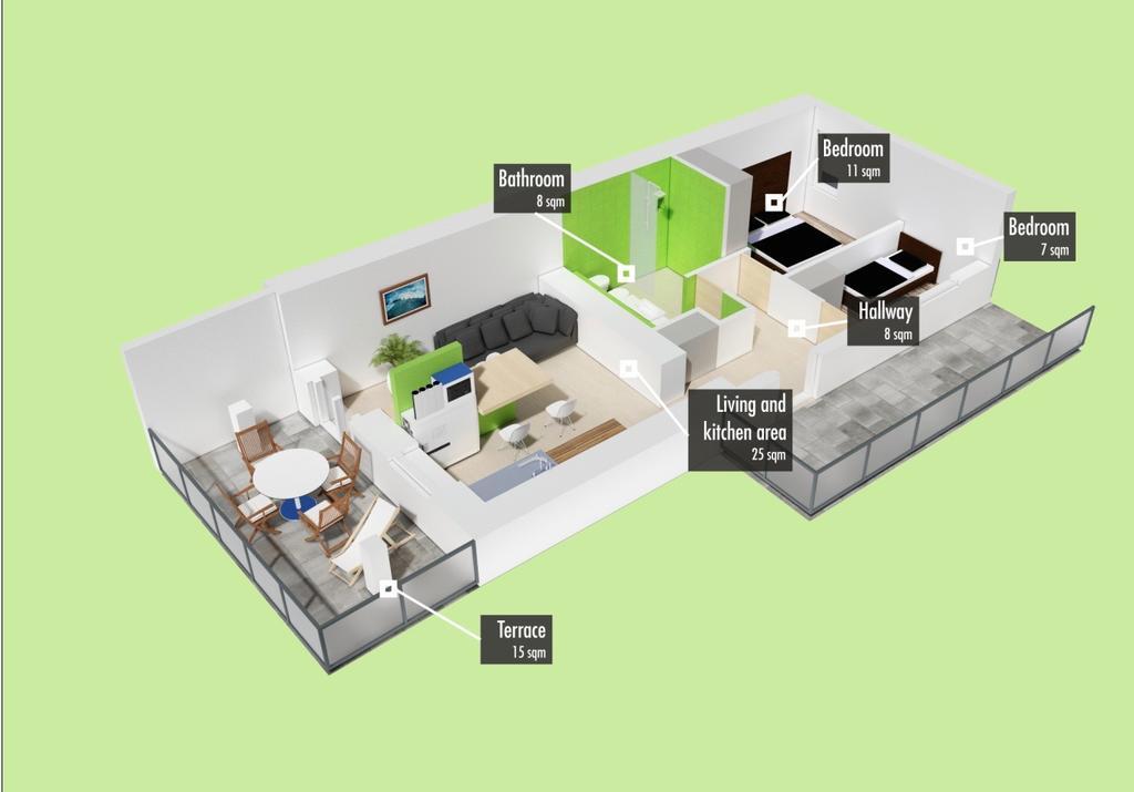 Apartments Tre Perle อูมัค ภายนอก รูปภาพ